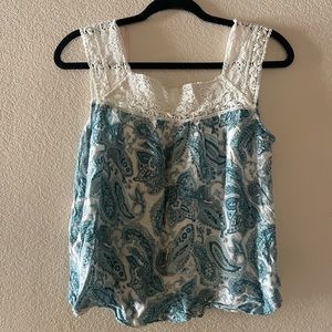 Crop top size M -Teal color